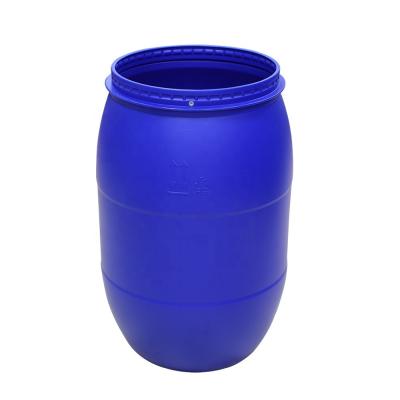 Κίνα 160L HDPE μπλε πλαστικά χημικά εμπορευματοκιβώτια τυμπάνων με το δαχτυλίδι στεφανών σιδήρου προς πώληση