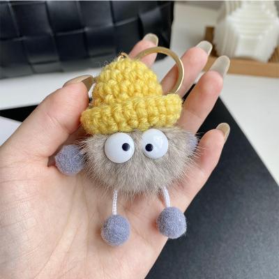 China Cute Cartoon Mini Plush Cute Key Chain Toys Coalball Bag Keychain Pendant Doll Key Chain Cute Plush Toy for sale