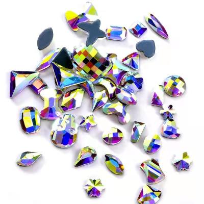 China Original 3D Diy Rhinestone Nail Design Drill Nail Art Decoration Stones Flatback Crystal Nail Art Style Nail for sale