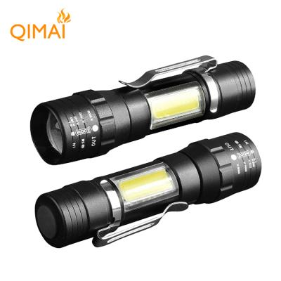 China Mini Camping COB Flashlight Led Rechargeable Hand Lamp Army Torch for sale