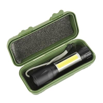 China Mini Emergency Portable Aluminum COB Tactical Torch, Zoomable Waterproof USB LED Torch Rechargeable Flashlight for sale