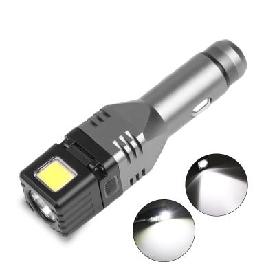 China Small Multifunctional Mini Car Rechargeable Flashlight XPG+COB LED Fixed Focus Mini Torch With Magnet Foldable 4 Modes Waterproof Flashlight for sale