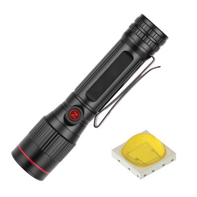 China P8 Mini Small Mini Flashlights High Lumen Pen Light With Clip Zoomable Compact Handheld Pocket Emergency Inspection Repair Torch for sale