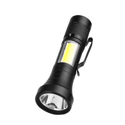 China Super Small Mini Tactical Flashlights High Intelligent Portable Torch Light Weight Rechargeable With Pen Holder Waterproof Flashlight for sale