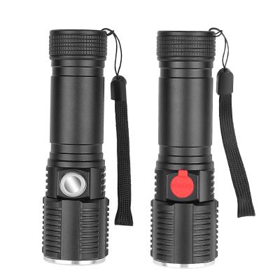 China USB Rechargeable Outdoor Waterproof Camping Mini Flashlight LED T6 Zoom Hunting Hunting Small Tactical Mini Torch LED Flashlight For Men for sale