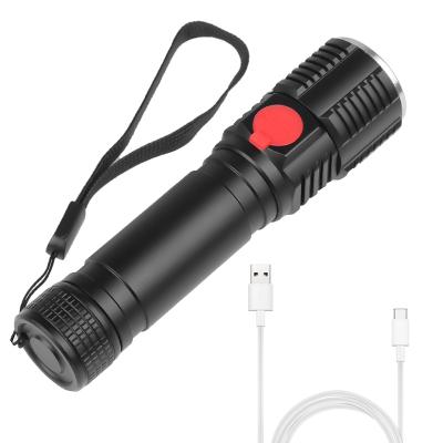 China Camping T6 Mini Flashlight LED Mode Zoom Fishing Flashlight Use 18650 Rechargeable Outdoor Waterproof Battery Mini Keychain Flashlight 3 for sale