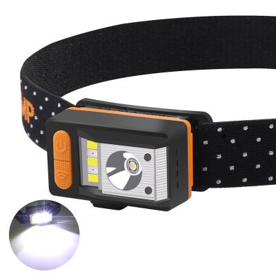 China Hot Selling USB Rechargeable Waterproof Portable Adjustable LED Headlight 6 Modes for Camping and Hunting for sale