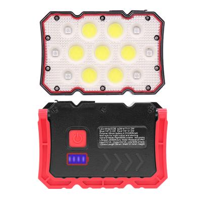 China 3 White Color Portable Vehicle LED Work Light COB+LED Blue and Red Display Underhood Work Light LED Flood Work Light for sale