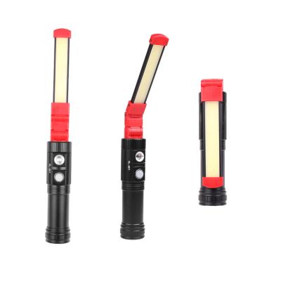 China Workplace High Power COB LED Working 3 Light Colors Flashlights Light Foldable Magnet 4 Modes Bottom Rechargeable Working Lamp for sale