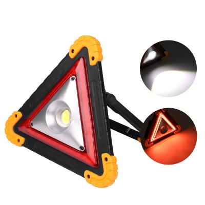 China Portable White Fault Alarm Emergency Road Safety Warning Panel Warning Triangle Lamp Laser LED Working Portable Flash Lamp Work Light for sale