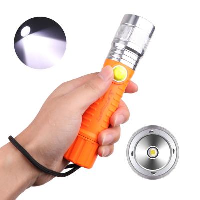 China Professional Diving Flashlight Camping 200 Meters T6 Underwater LED Torch 3 Modes IPX6 Waterproof Scuba Diving Tactical Light for sale