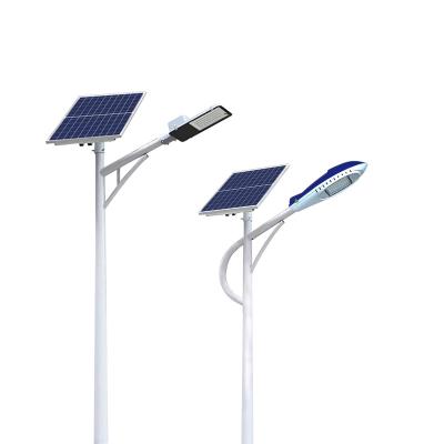 China Complete set of ROAD solar street lights and 3m4m5m6m7m8m solar street light poles customized treatment with base for sale