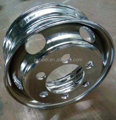 China High Quality 17.5*6.00 Chrome Wheel Steel Tubeless Rims for sale