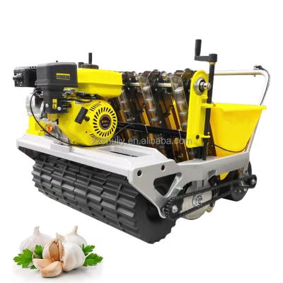 China Agricultural Garlic Seeder 6 Rowas Gasoline Engine Hand Garlic Planter Garlic Planting Machine Promotion List for sale