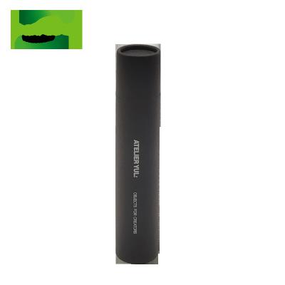 China Small Recyclable Custom Black Round Tube Incense Paper Packing Paper Cylinder Cylinder Incense Stick Packing Box for sale