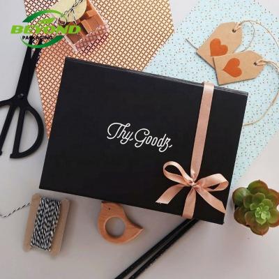 China Customized Recycled Luxury Materials Jewelry Earring Package Neck Gift Cardboard Box Matte Black Packaging for sale