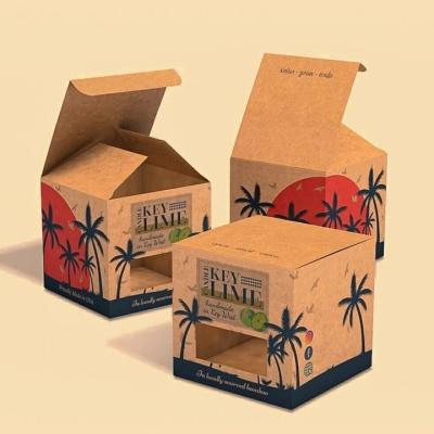 China Recyclable Recycled Customized Printing Product Packaging Small Box Packaging, Paper Candle Box, Cosmetic Kraft Paper Box for sale