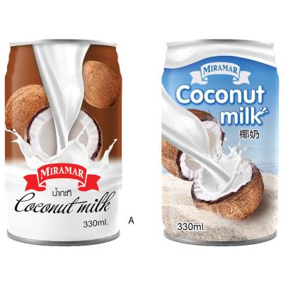 China Thailand Dry Wholesales Miramar 400ML Coconut Milk Cream In Canned For Cooking for sale