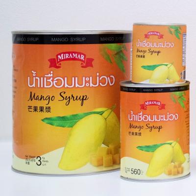 China Natural material for yogurt mango jam syrup for sale