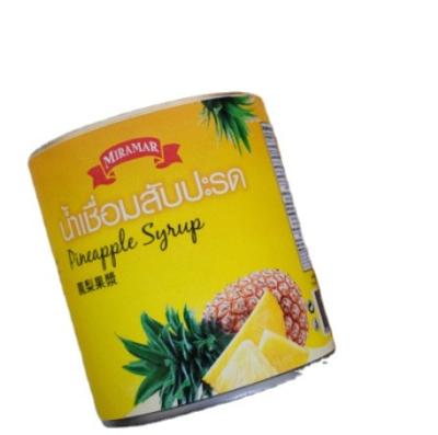 China Instant Sweet Canned Pineapple Syrup For Beverage, Cook, Ice Cream, Dessert for sale