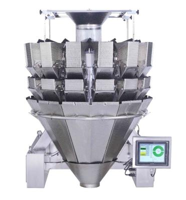 China Vegetable Processing Plant 14 Heads Automated Combination Weigher (Double Door) JY-14HDDT for sale