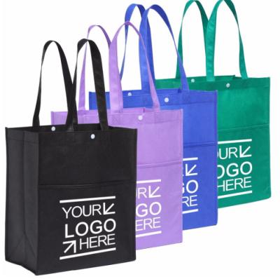 China OEM Eco-friendly Multi-colors Plain Plain Nonwoven Fabric Shopping Bag for sale