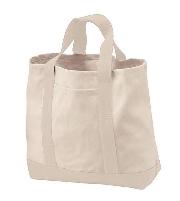 China Eco - Friendly Custom Printed Recycled Heavy Duty 16oz Canvas White Tote Bag With Logo for sale