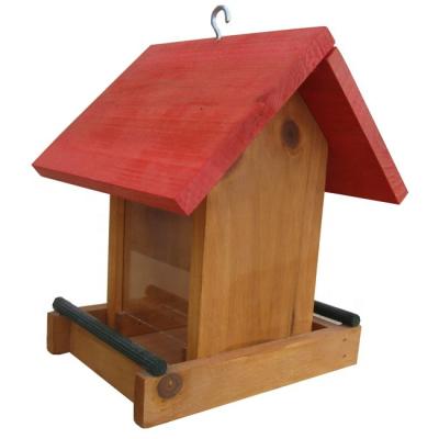 China Sustainable Small Wooden Bird House Cage Bird Feeder Plastic Wholesale for sale