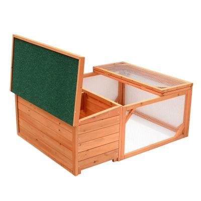 China Bunny Rabbit Guinea Pig Chicken Small Viable Wooden Cage-W-Outdoor Race for sale