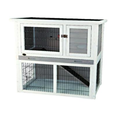 China Cheap hutch Hutch Pet Cages wholesale wooden rabbit cages viable 2 stories wooden for sale