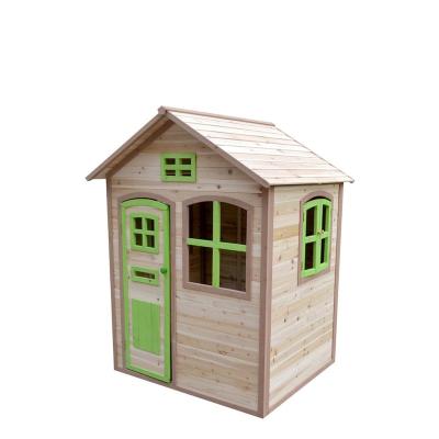 China Cubby Plan Kids Outdoor Furniture Easily Assembled Wooden Playhouse for sale