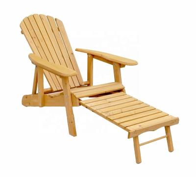 China Eco-Friendly Garden Adirondack Wood Adirondack Chair With Footstool for sale