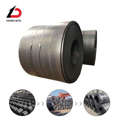 China Annealed A36 SS400 S235jr Q235 Black HRC Hot Rolled Carbon Steel Coil With Leveling for sale