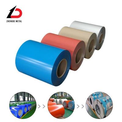 China Customized Dx51d 0.3mm-6mm Thick Hot Dipped Color Coated Zinc Alume Steel Coil PPGI Coil with Leveling and Customization for sale