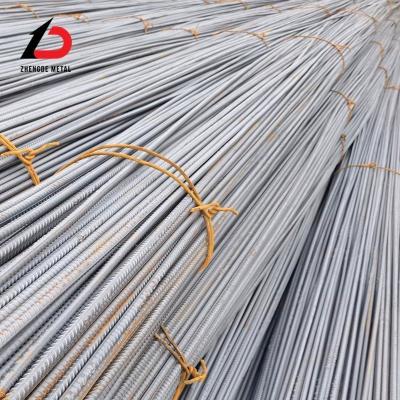 China HRB400 HRB500 Rebar de aço carbono Barras de aço deformadas Barras de ferro para construção Construção de concreto Termo comercial EXW FOB CIF CFR à venda