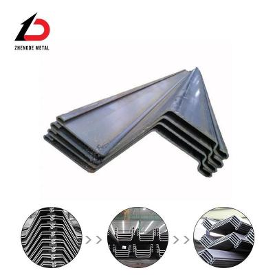 China                    Hot Rolled PU32-1 PU32+1 PU 32 Larsen 10.5 Thickness Sy295 Type U Z II 2 Shape Mild Low Carbon Steel Sheet Piles Factory Price              for sale