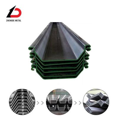 China Customized Size 9m 12m 15m 18m 24m DIN, JIS, AISI, ASTM, GB, BS Type II Type Iiii Z Type U Type L Steel Sheet Pile /Piling for Flood Protector for sale