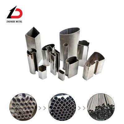 China                    Special Shape Tube Pipe Fabrication Factory Custom Special Shaped Section Welded Steel 304 201 316 Triangle Stainless Steel GB              for sale