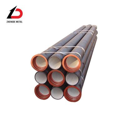 Chine ISO2531 K9 Push sur joint Tubes en fer ductiles revêtues de zinc Tubes ductiles rondes Tubes ductiles de 6 mètres de long Di Pipe usine pour l'approvisionnement en eau à vendre