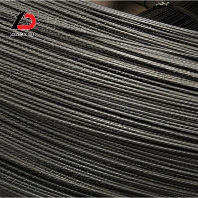 China Voorgespannen betondraad 3.8mm 4mm 4.8mm 5.0mm 6mm 7mm Spiraal geribd High Carbon Spanning PC staaldraad Te koop