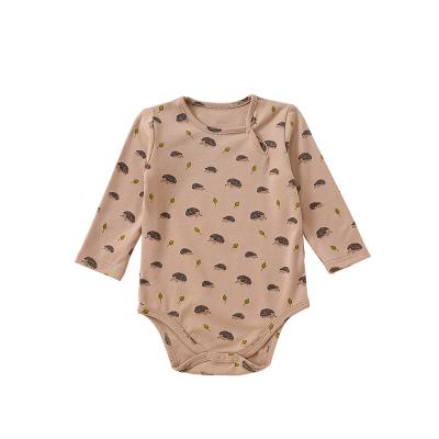 China Long Slevee Eco Organic cotton Bamboo Clothes Snap Butter Baby Romper for sale