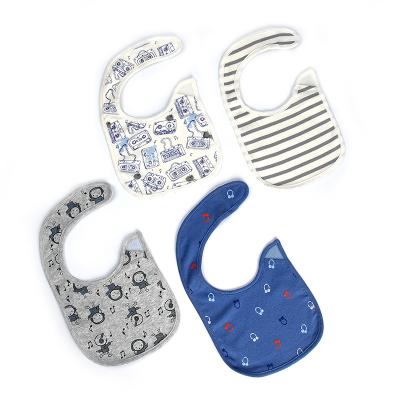 China Washable New Design Good Quality Breathable Washable Absorb Water Cotton Baby Clothing Bibs for sale