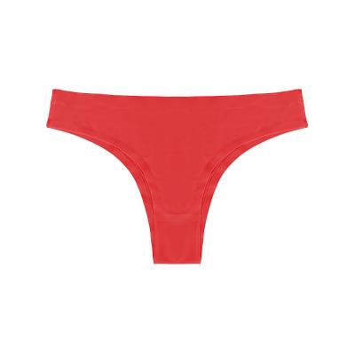 China Anti-Bacterial Dropshipping Women's Panties G-String Sexy Thongs Striped Cotton Ladies Underwear for sale