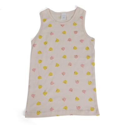 China Other Good Price New Product Soft Cotton Elasthan Summer Short Sleeve Girl Teens Vest for sale