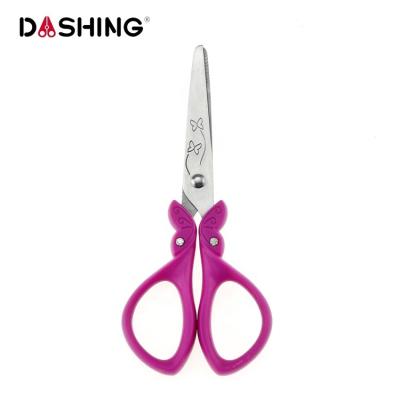 China Safety Kids Schoolworks Scissors Blunt Purple 6 Inch Kids Household Scissors for sale