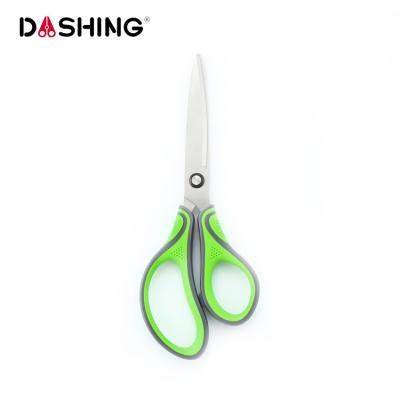 China Custom Label Hot Sale Amazon 2CR13 Stainless Steel 8 Inch Soft Handle Cutting Scissors for sale