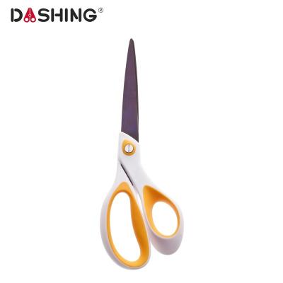 China School Office Stationery Professional Metal Cutting Household Titanium Non-Stick Scissors with PP and TPR Handle for sale