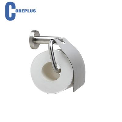 China Family Bathroom Accessories Stainless Steel Metal Iron Cover Shelf Toilet Paper Roll Paper Towel Holder for sale