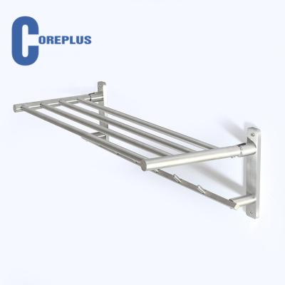 China Family Bathroom Bathroom Accessories Clothes Stainless Steel Folding Towel Rack for sale