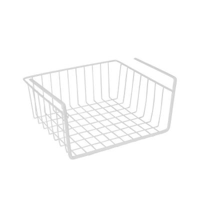 China Sustainable Steel Wholesale White / Bronze Hanging Metal Under Shelf Basket for sale